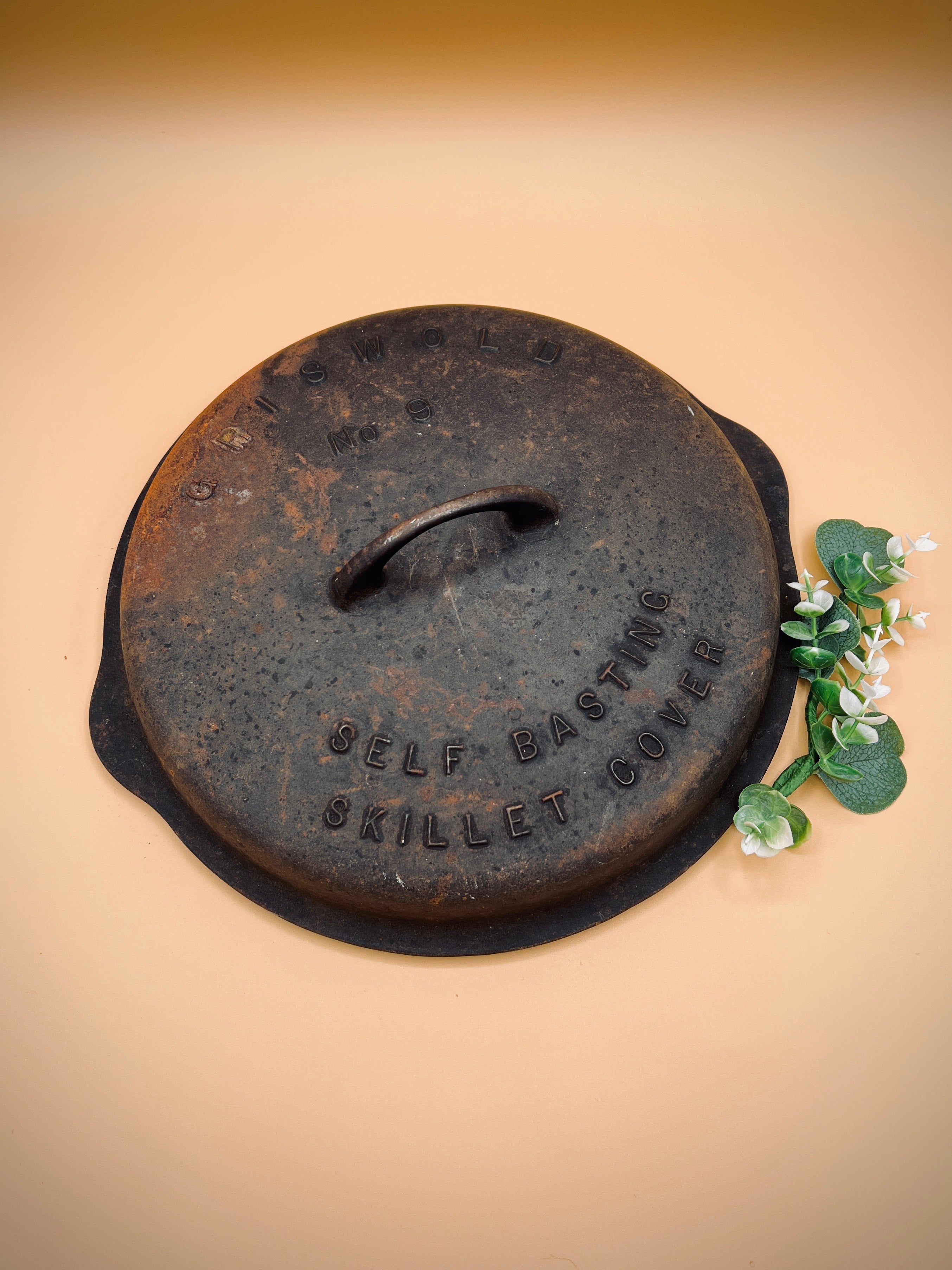 Griswold #9 Self-Basting Cast Iron Lid