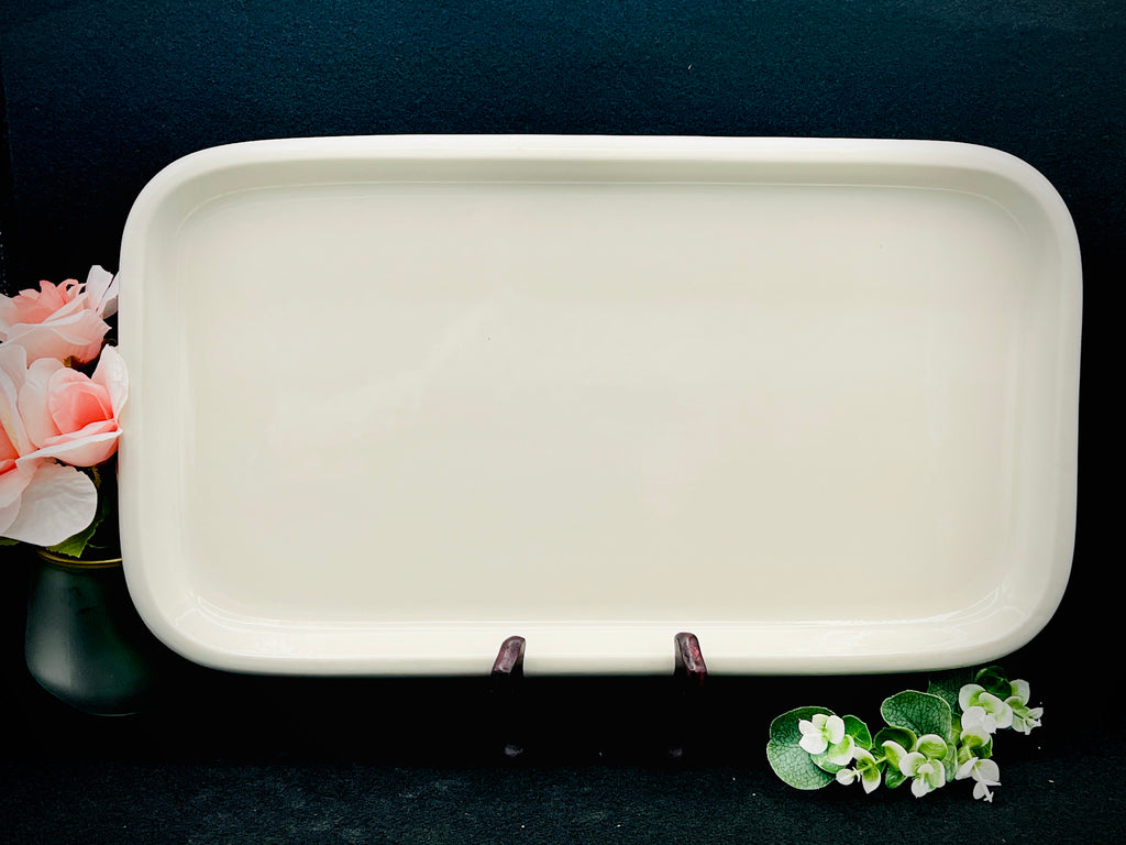 Hall China Company Vintage Creamy White 17" Platter