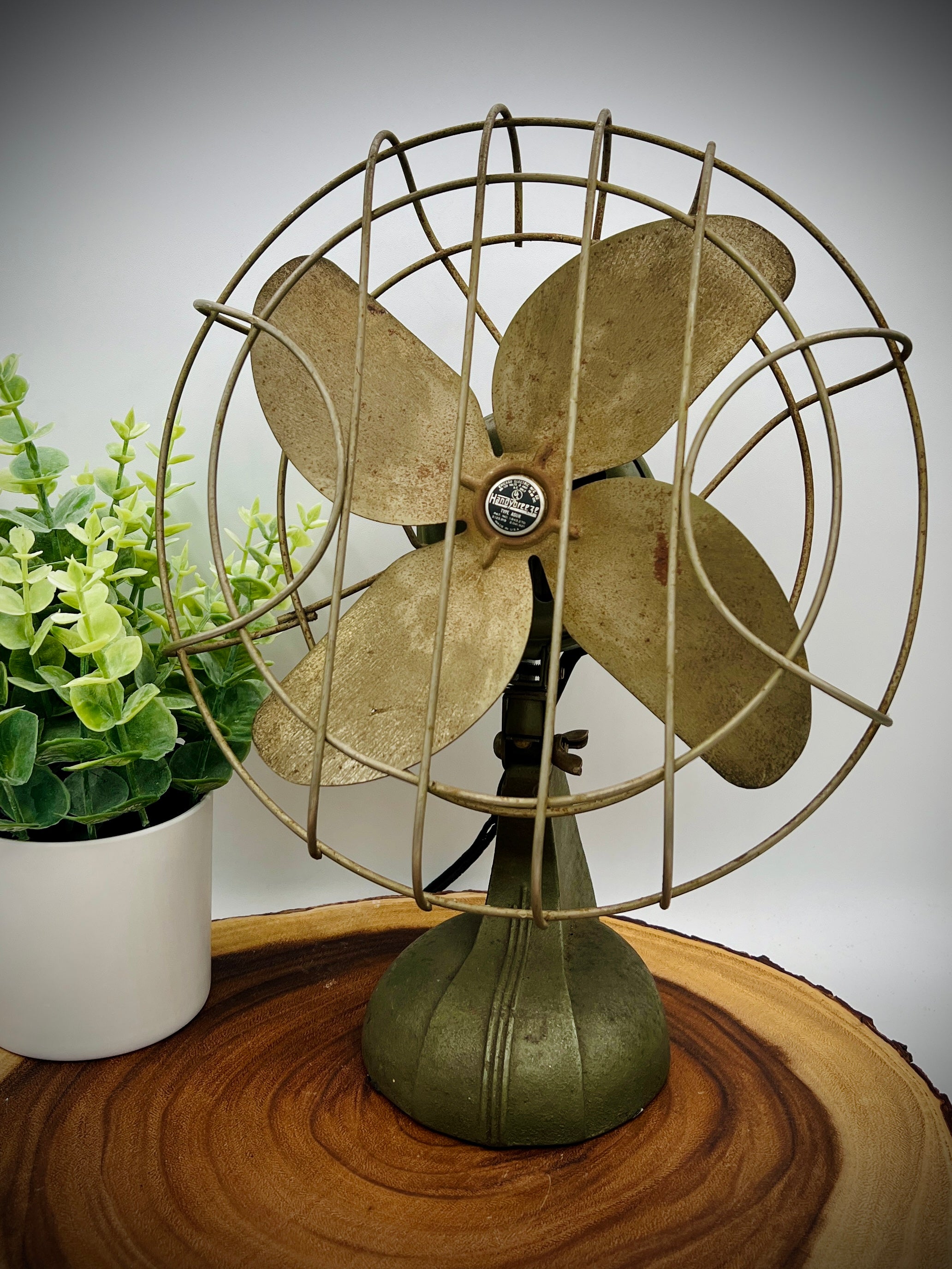 Handy Breeze 1940s Asur Tilting Fan Chicago Electric Mfg-AS IS