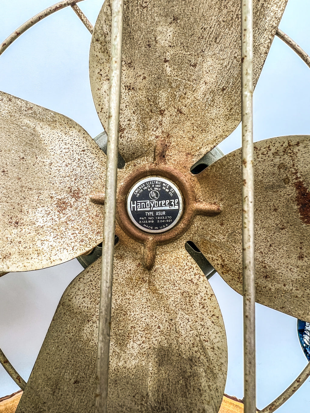 Handy Breeze 1940s Asur Tilting Fan Chicago Electric Mfg-AS IS