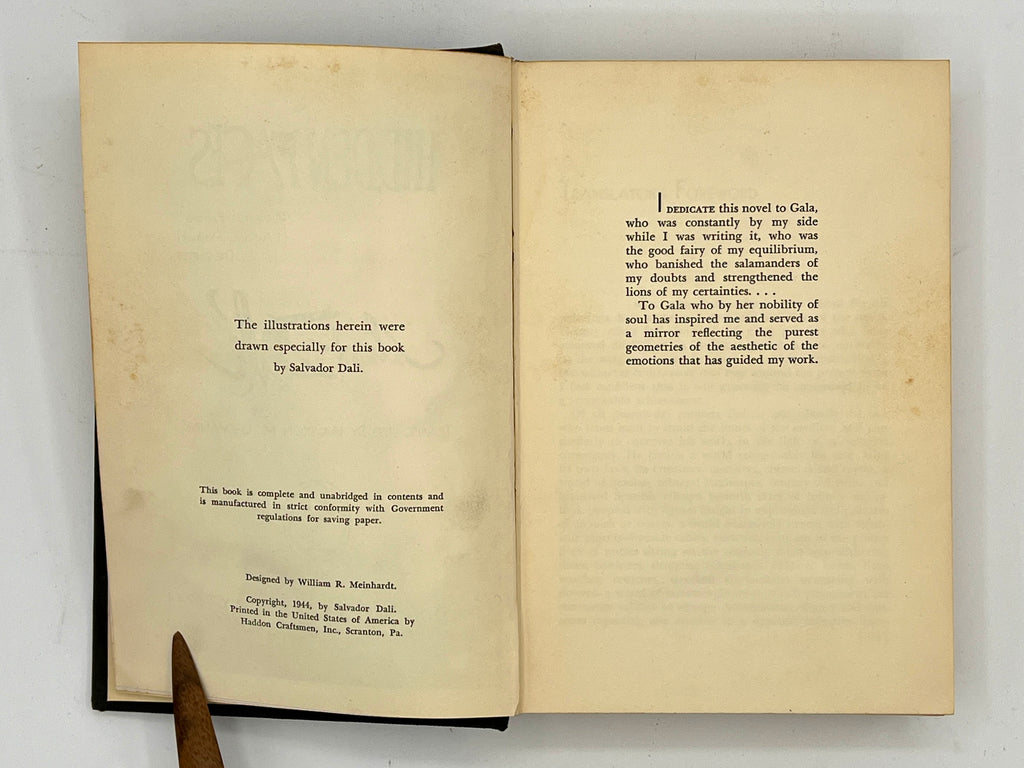 Hidden Faces by Salvador Dali, 1st Edition 1944