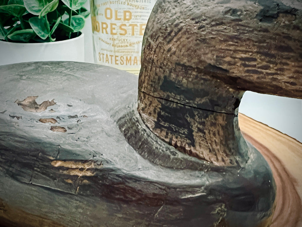 Large Handcarved Wooden Duck Decoy