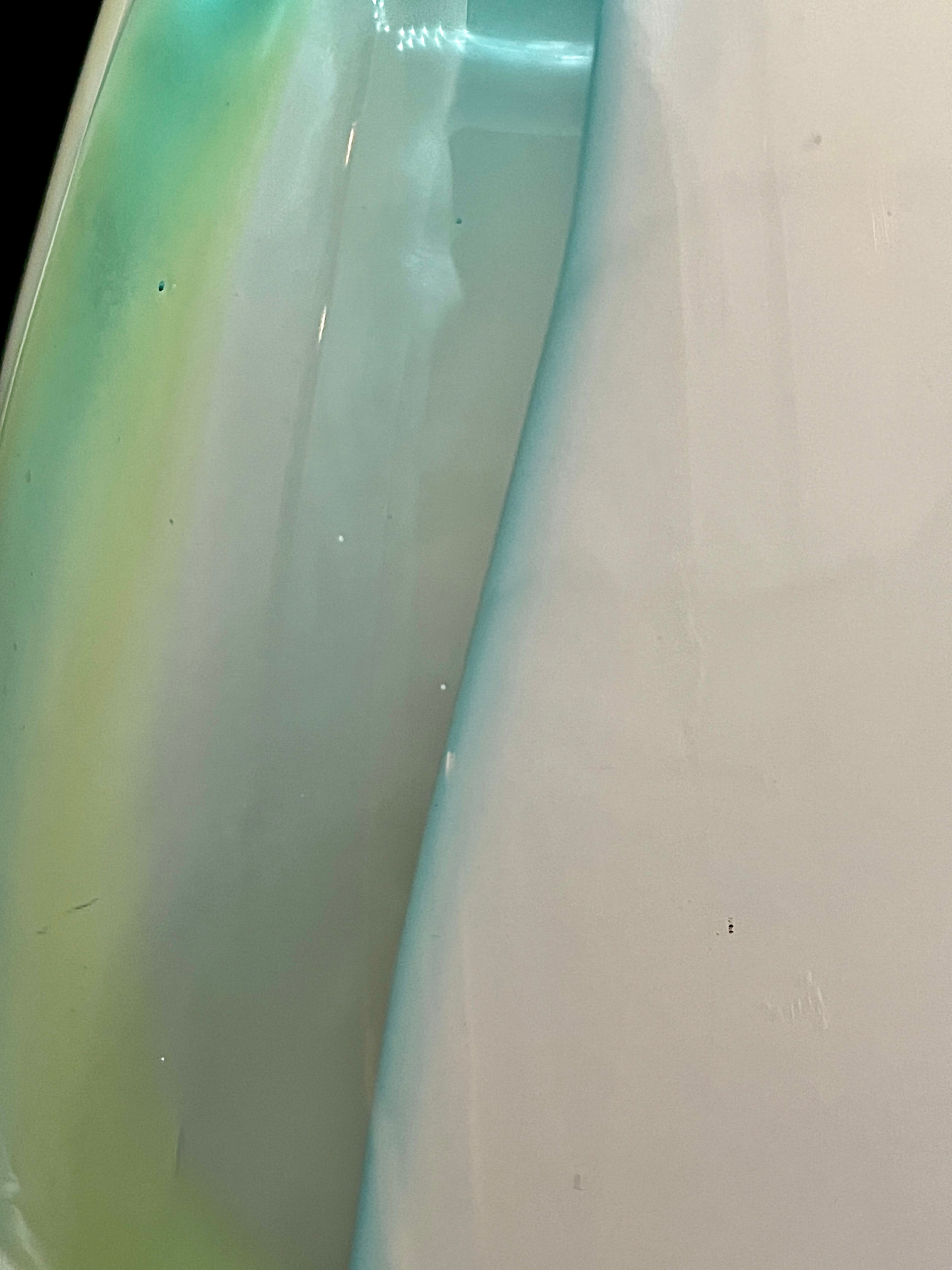 Large Murano Sommerso Glass Vase | Attributed Gino Cenedese | Blue & Green