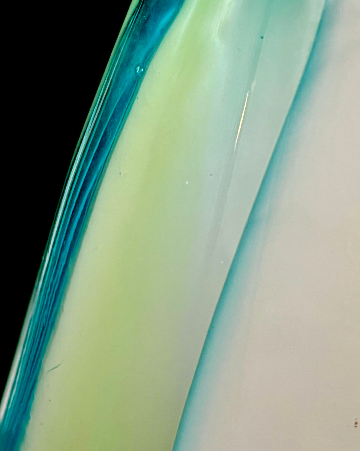 Large Murano Sommerso Glass Vase | Attributed Gino Cenedese | Blue & Green