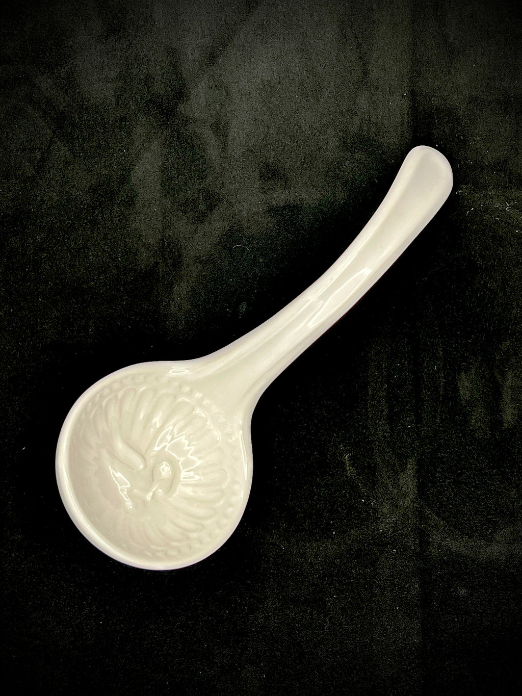 Large Porcelain White Swan Soup Tureen with Ladle