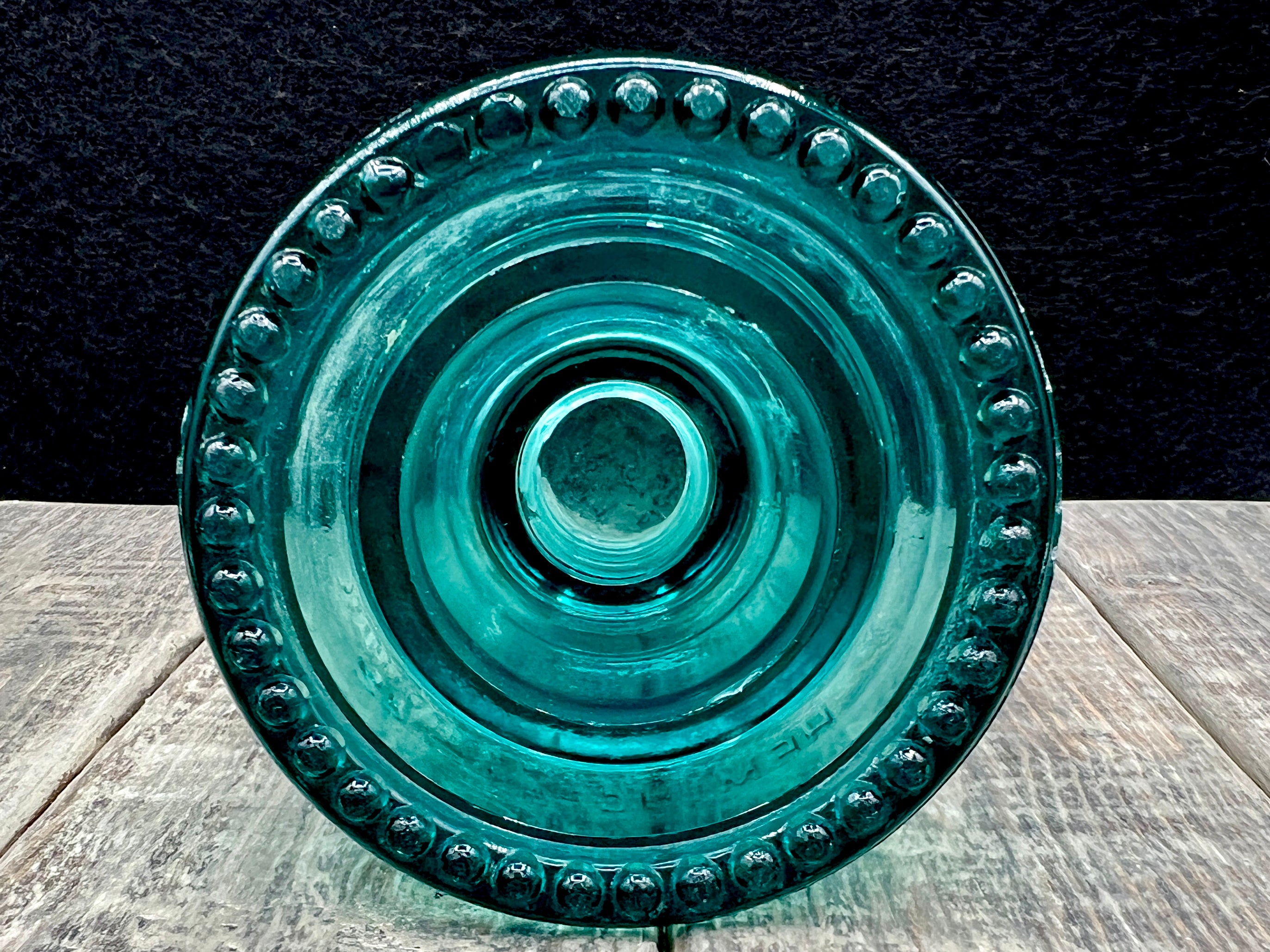 Lot of 3 Antique Blue Green Glass Insulator Whitall Tatum No 1, Hemingray No 42 (2)