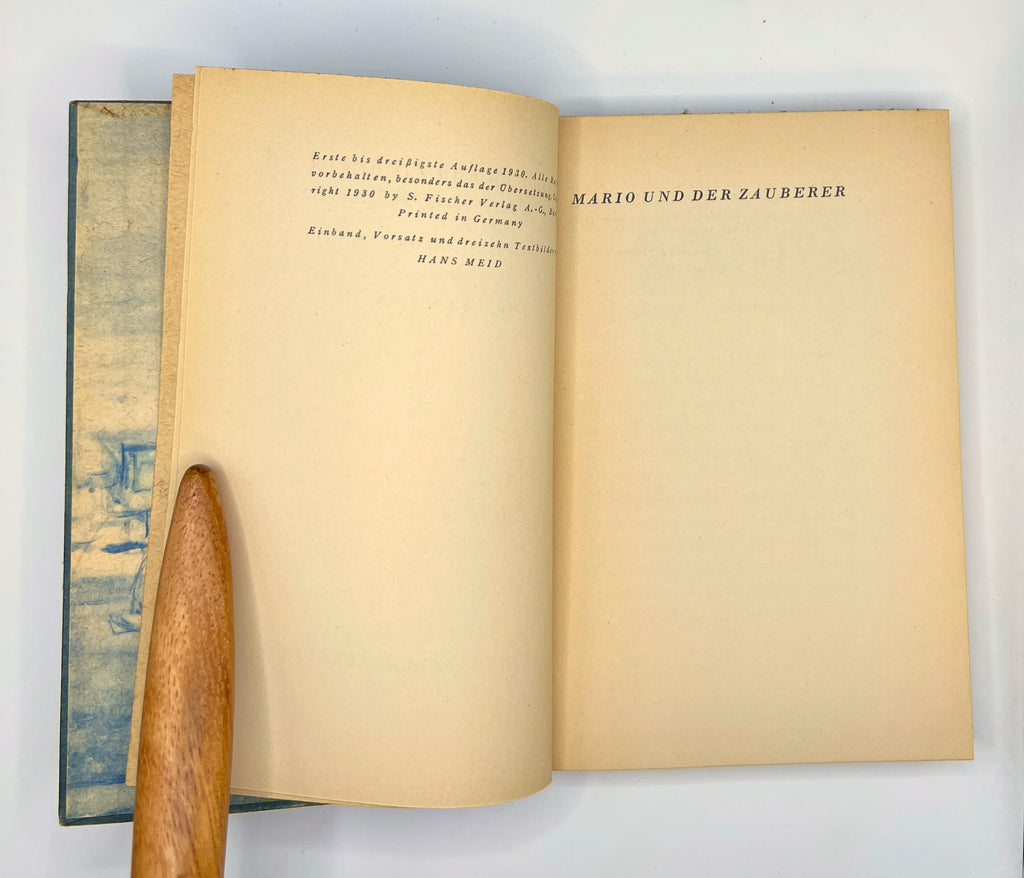 Mario und der Zauberer by Thomas Mann - 1930 First Edition w/ Slipcase