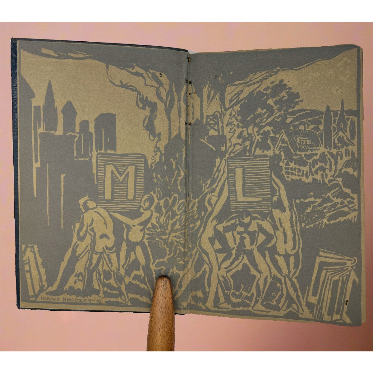 A vintage black leatherette bound book titled Baudelaire His Prose and Poetry from the Modern Library against a soft background. - Photo 3