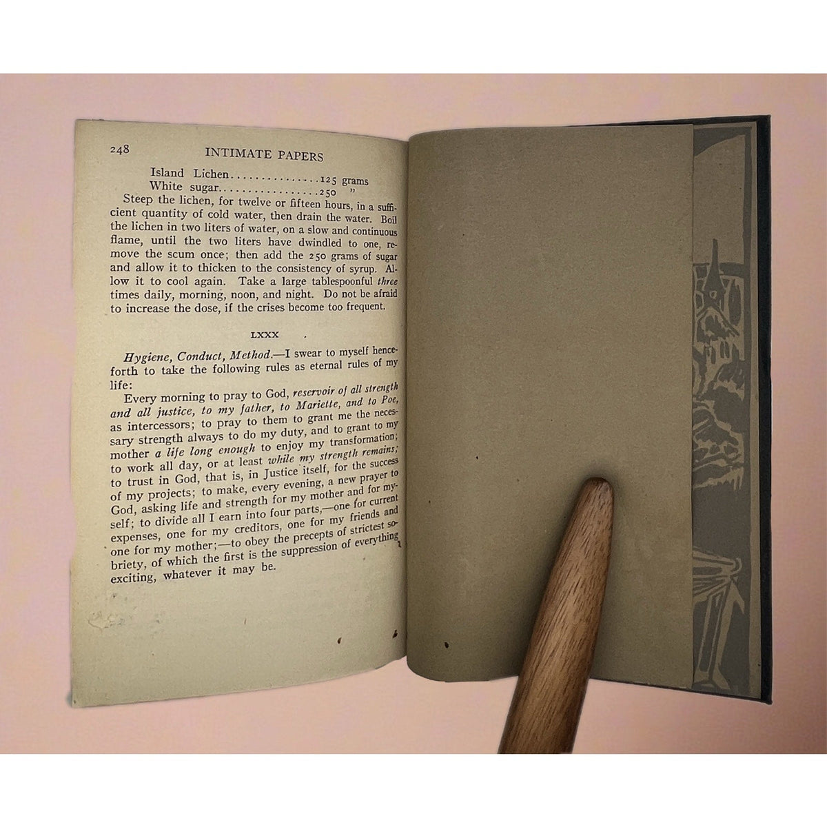 A vintage black leatherette bound book titled Baudelaire His Prose and Poetry from the Modern Library against a soft background. - Photo 7
