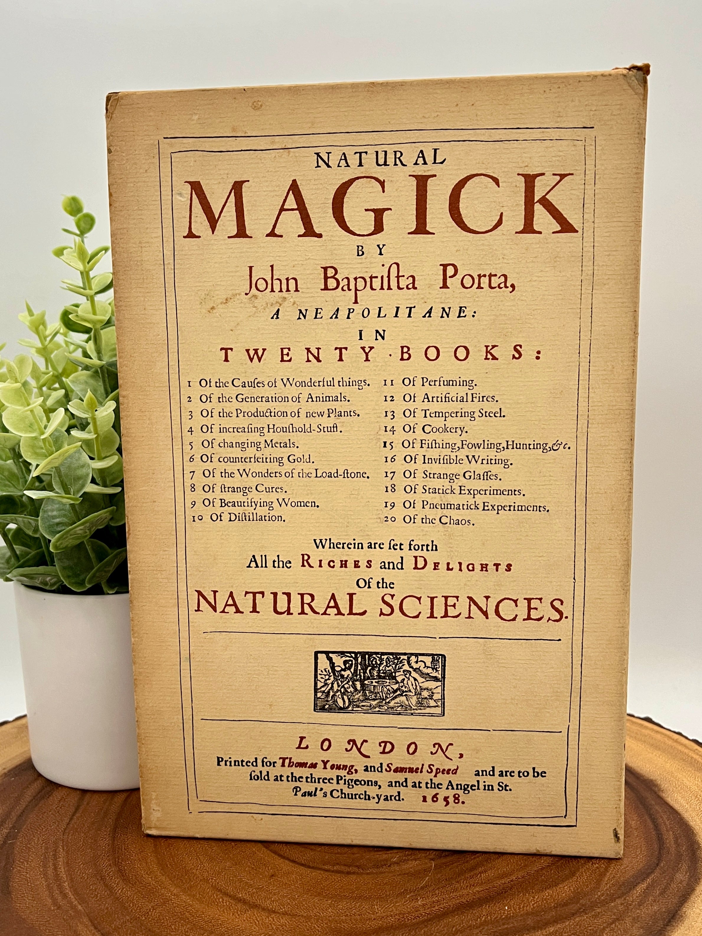 Natural Magick (Porta, 1957, Basic) w/ Slip Cover