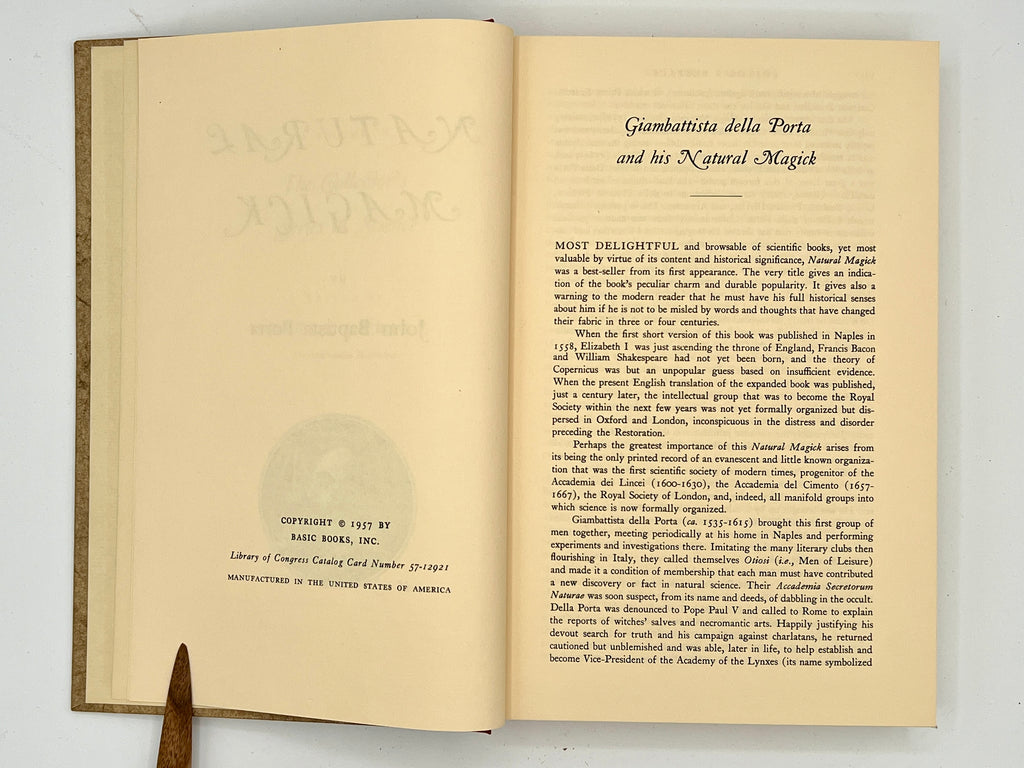 Natural Magick (Porta, 1957, Basic) w/ Slip Cover
