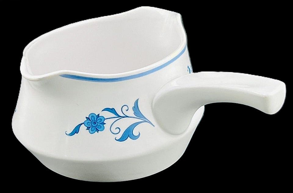 Noritake "Blue Haven" Gravy Boat 2-sided With Handle - Near Mint!