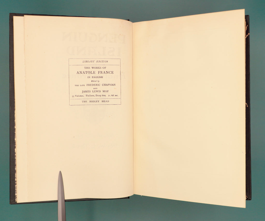 Penguin Island, by Anatole France, 1929 Illustrated Edition