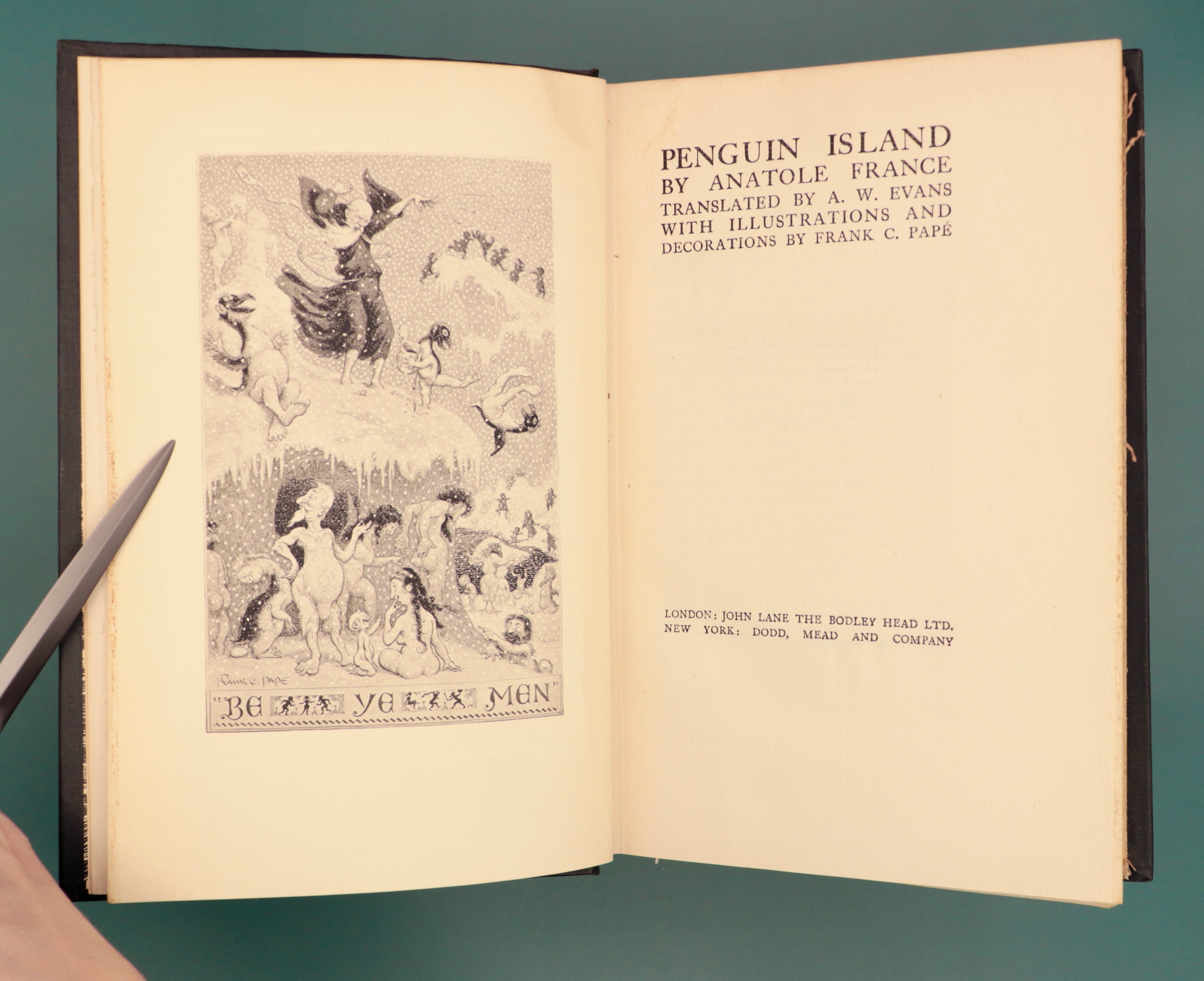 Penguin Island, by Anatole France, 1929 Illustrated Edition