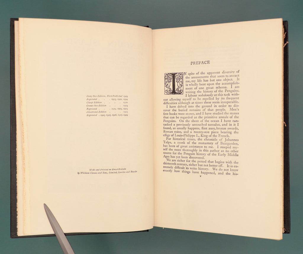Penguin Island, by Anatole France, 1929 Illustrated Edition
