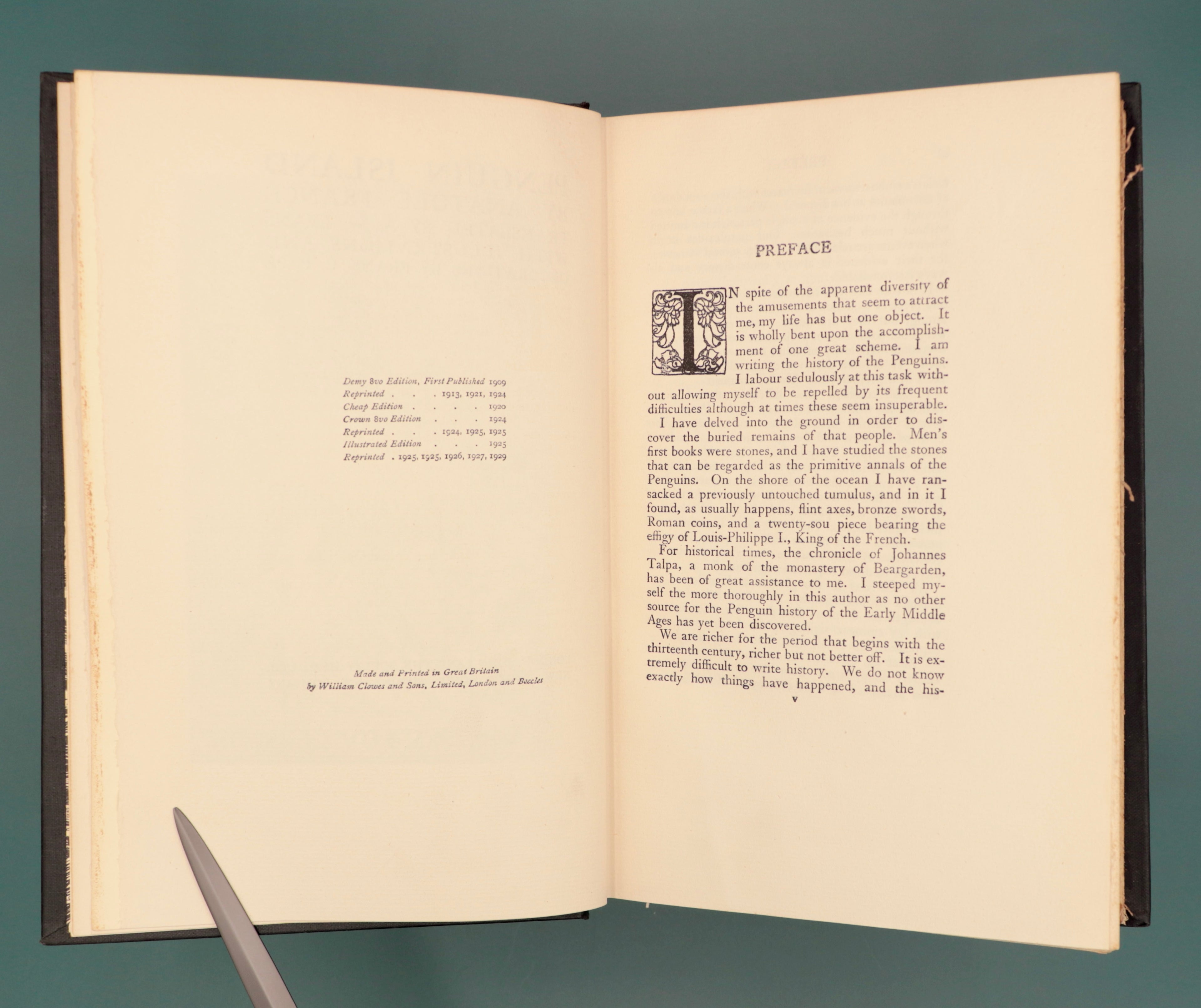 Penguin Island, by Anatole France, 1929 Illustrated Edition