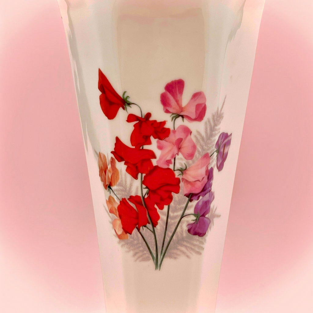 A porcelain Pickard china Sweet Pea vase trimed in 24K gold - Photo 3