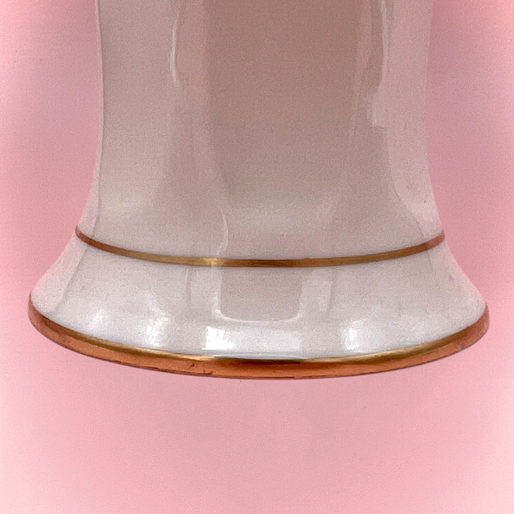 A porcelain Pickard china Sweet Pea vase trimed in 24K gold - Photo 5