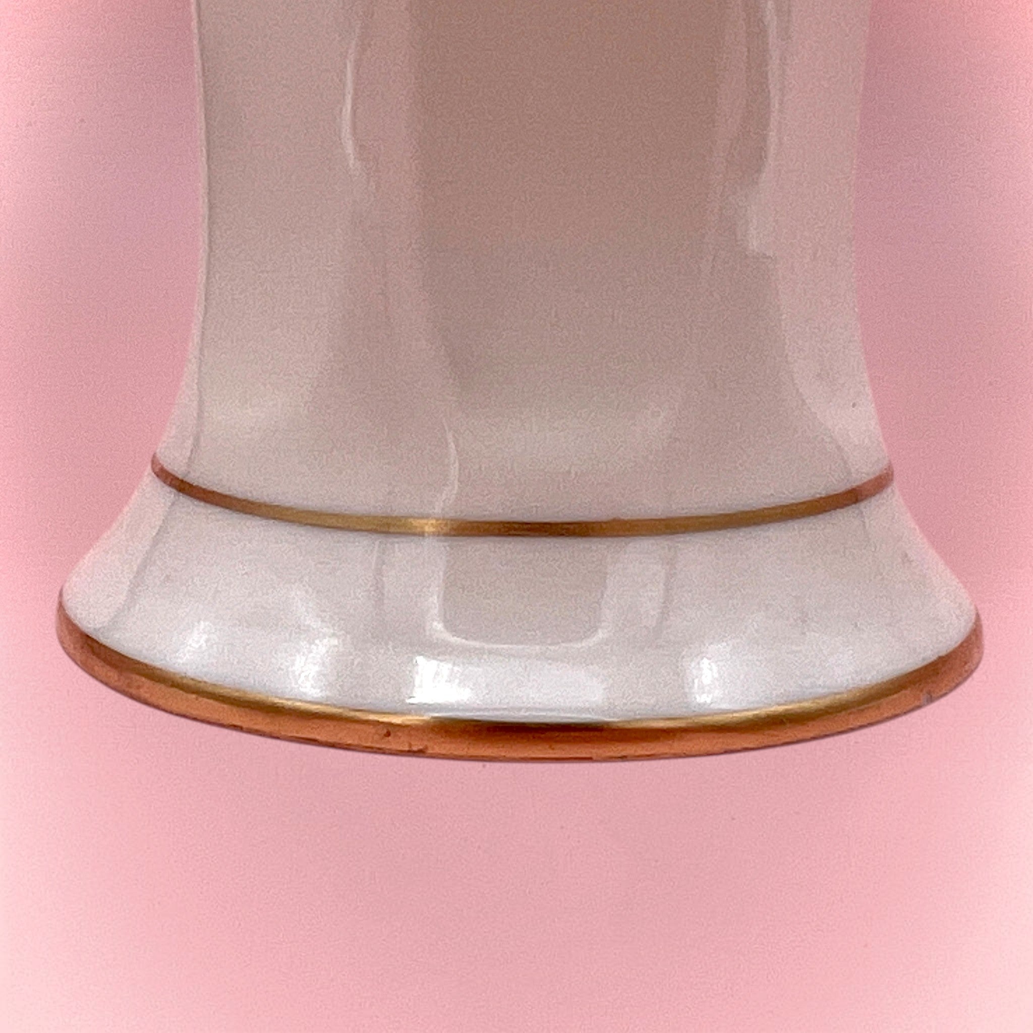 A porcelain Pickard china Sweet Pea vase trimed in 24K gold - Photo 5