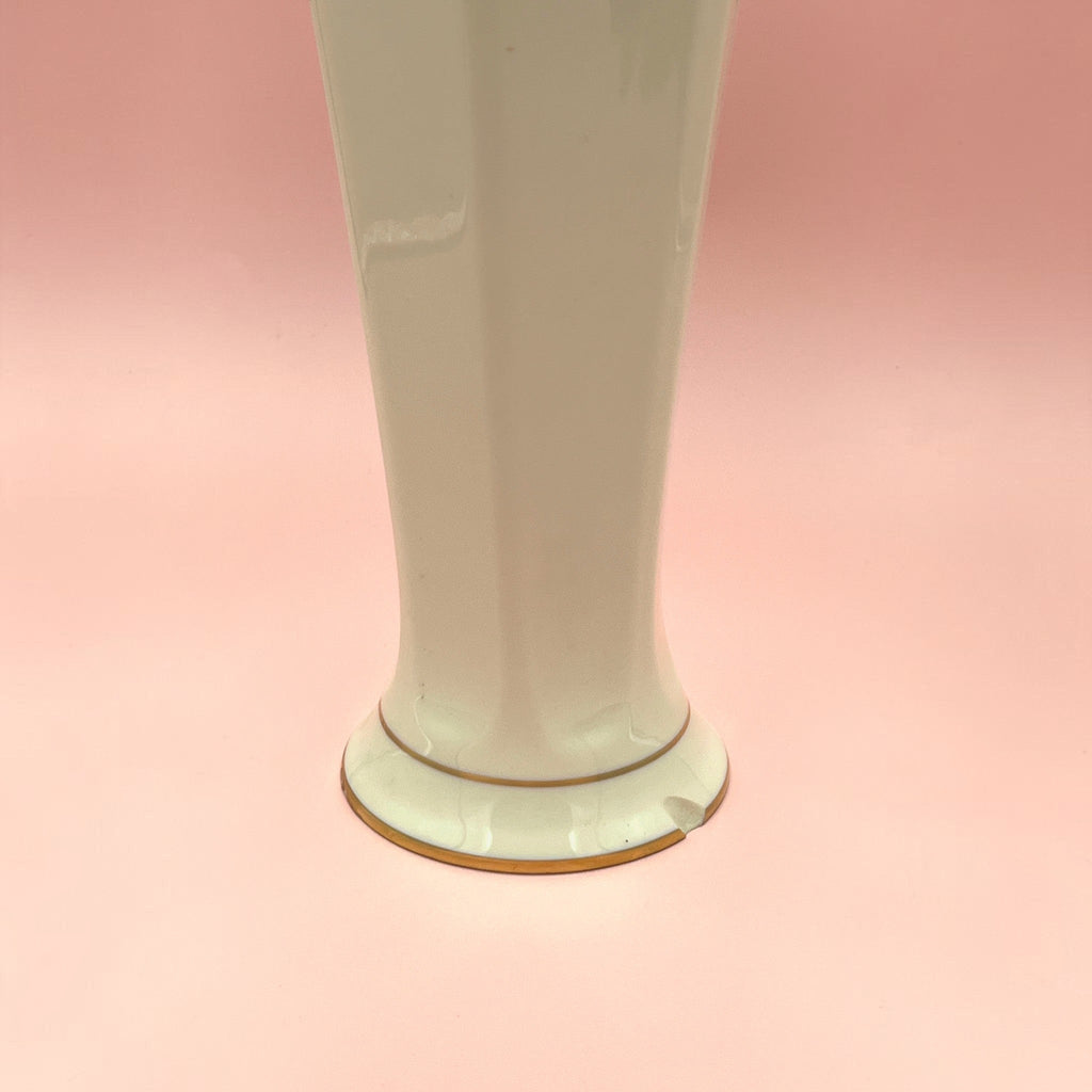 A porcelain Pickard china Sweet Pea vase trimed in 24K gold - Photo 7