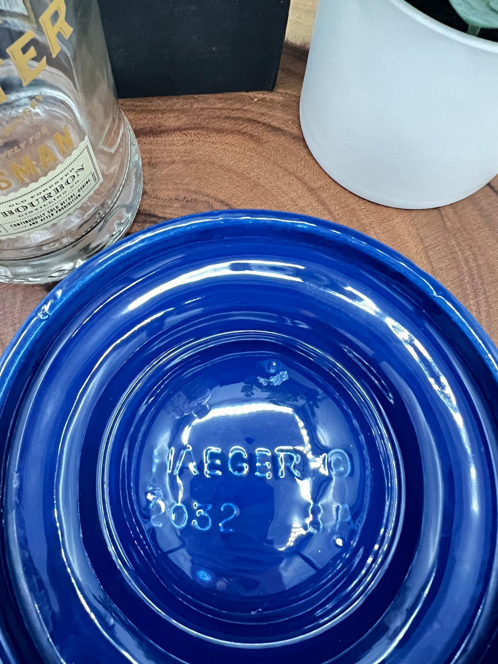 Royal Haeger 2032 Round Cobalt Blue Ashtray MCM