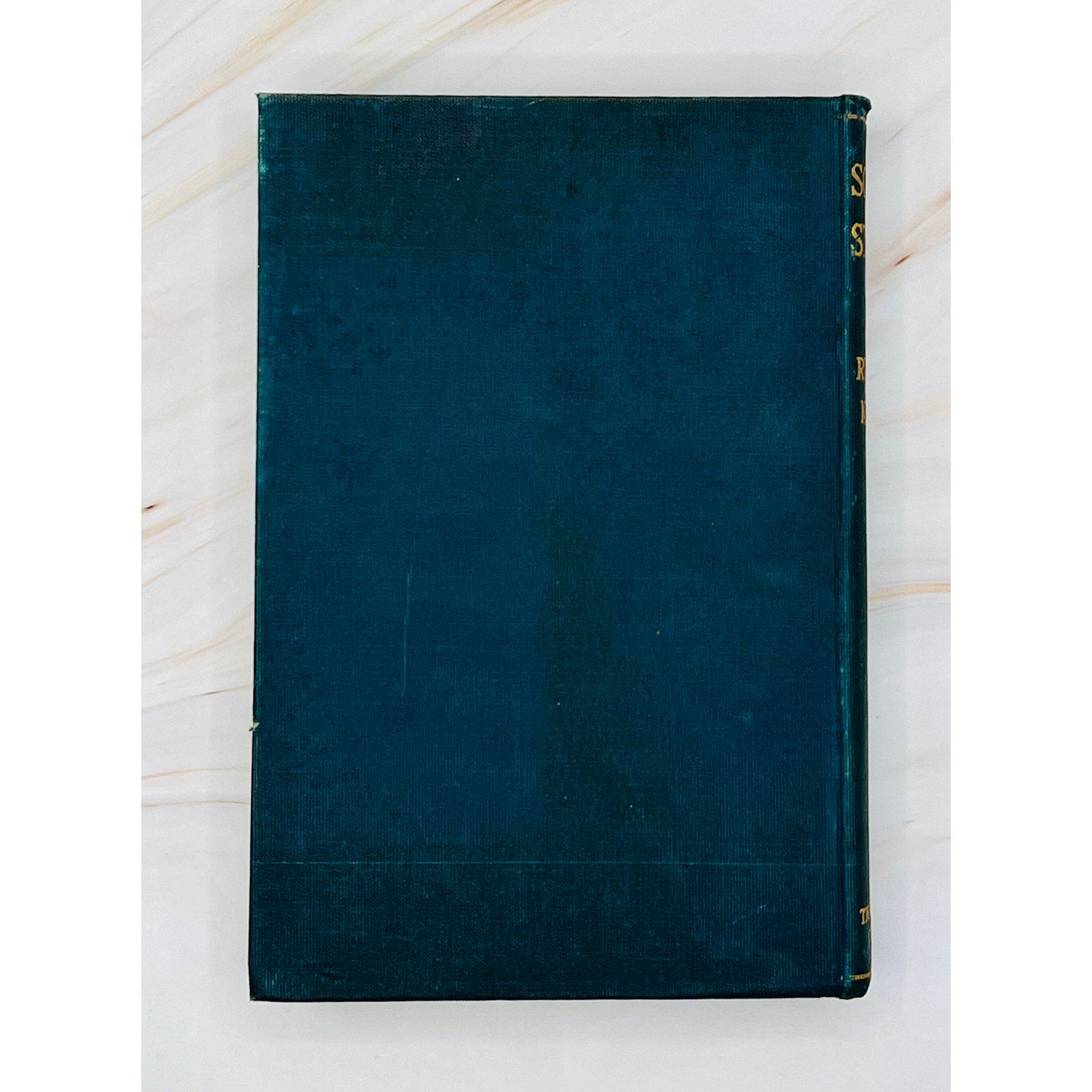 Antique blue hardcover edition of Soldier Stories by Rudyard Kipling (1897), gilt-spined.