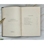 Antique Rudyard Kipling Soldier Stories (1897) hardcover with gilt-stamped soldiers and exotic wildlife; contents page.