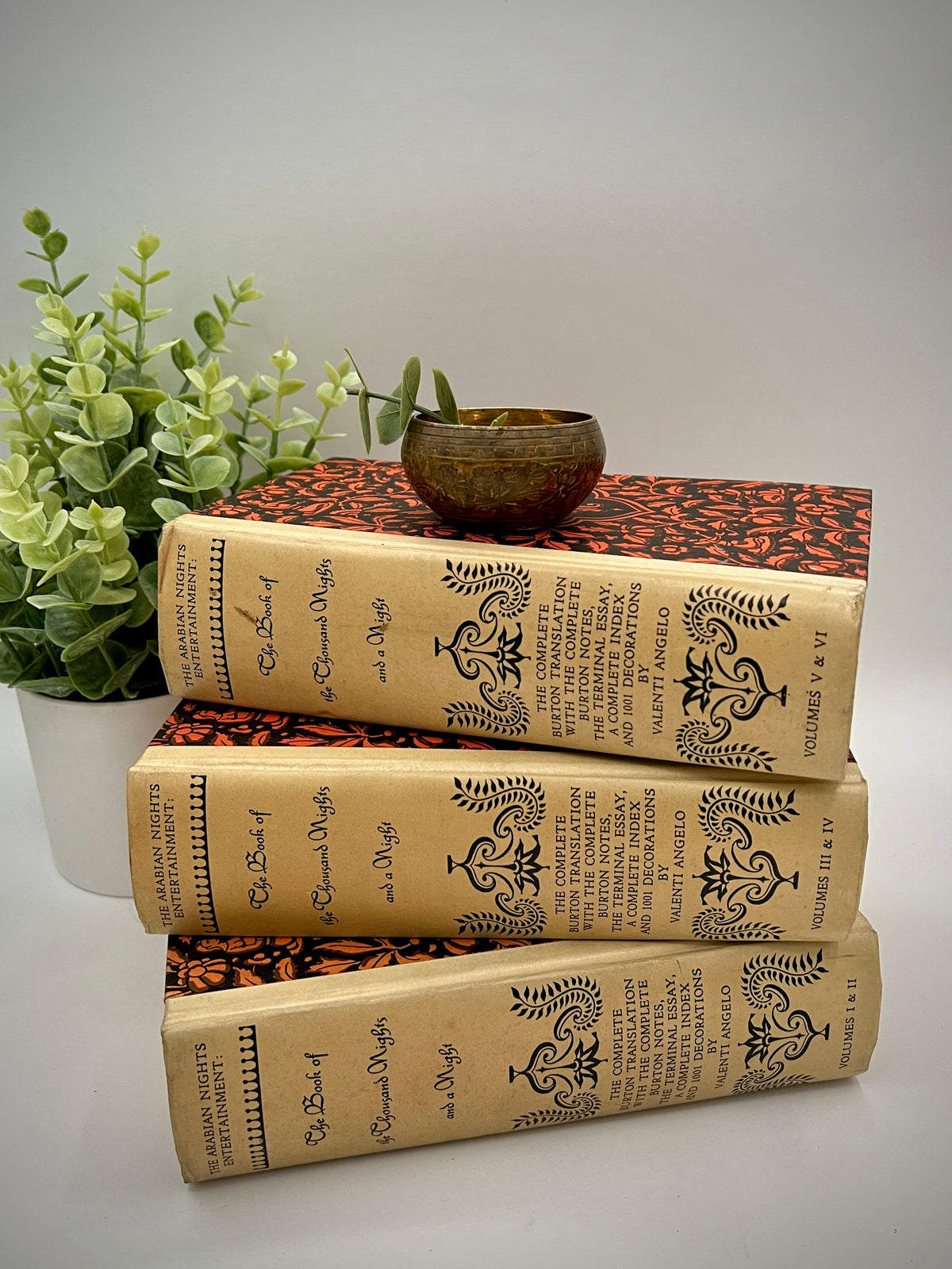 The Book of the Thousand Nights and a Night, Volumes I-VI Set (Burton [Translator], 1962, Heritage) Hardbacks w/ Dustcovers in Cardboard Case