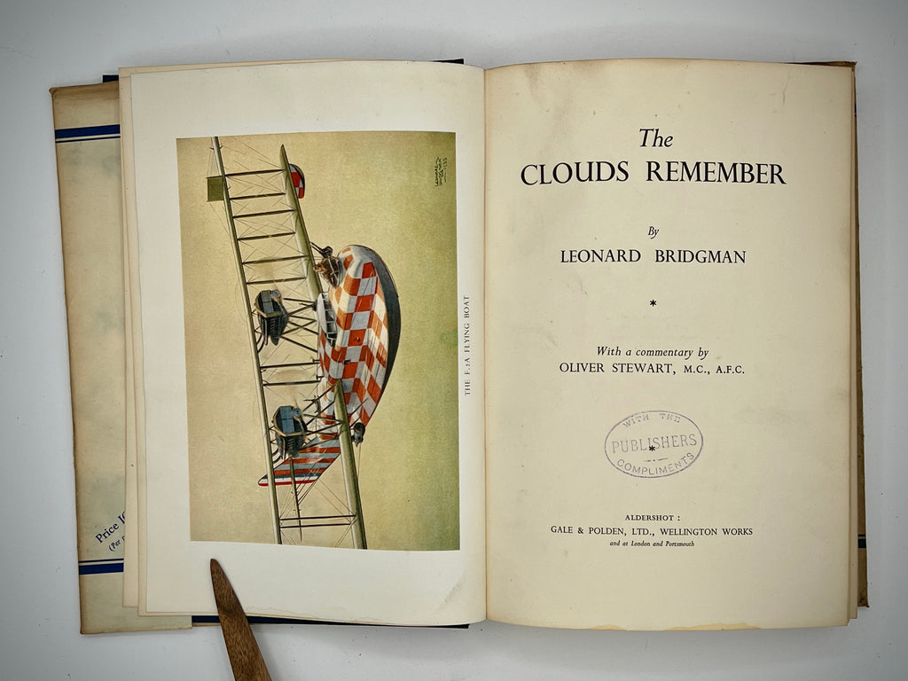 The Clouds Remember (Bridgman, 1930, Gale & Polden) 1st Edition