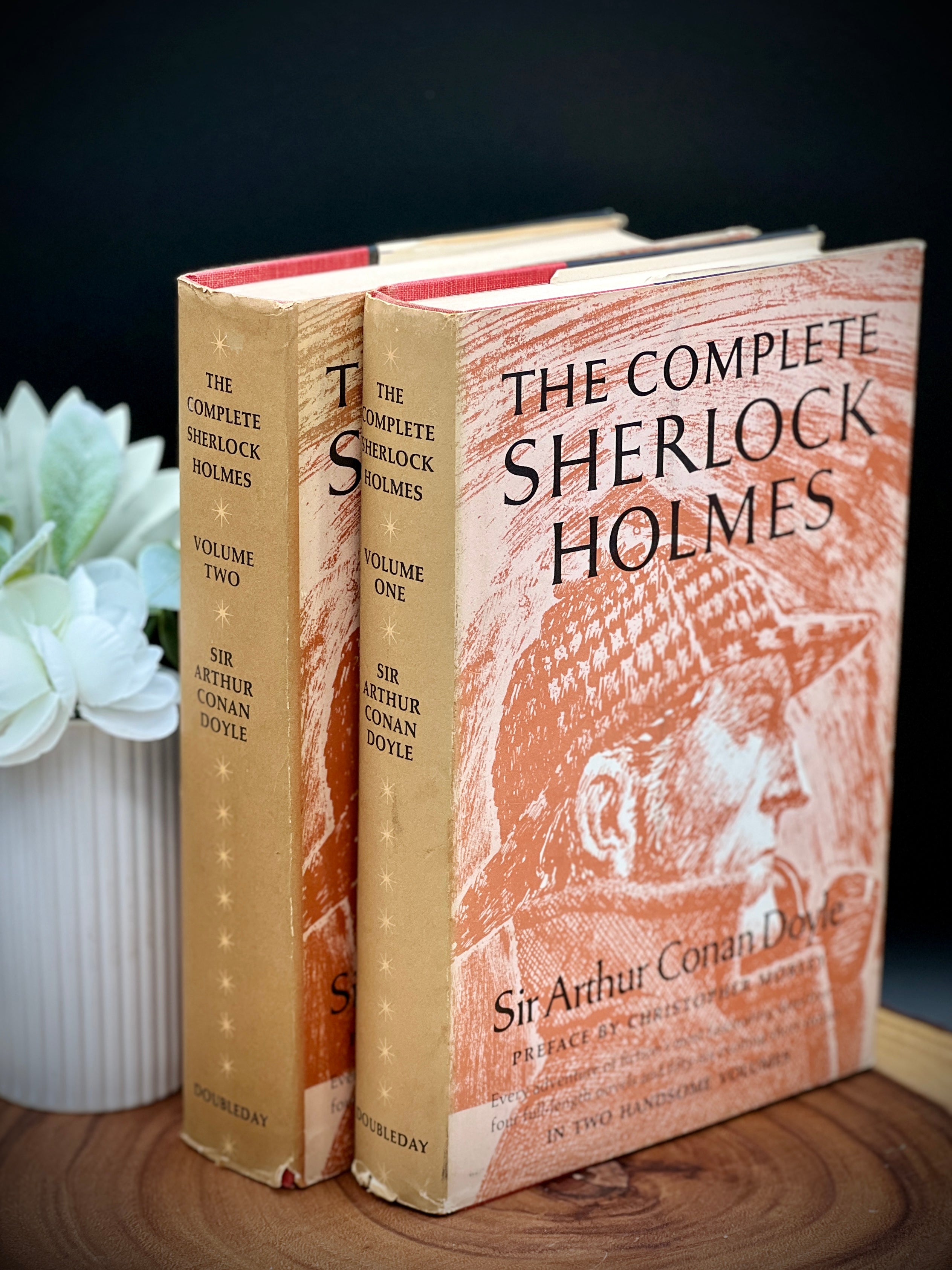 The Complete Sherlock Holmes Volumes 1-2 (Sir Arther Conan Doyle, 1930, Doubleday) Hardback w/ Dustcover