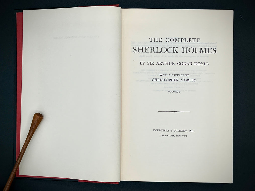 The Complete Sherlock Holmes Volumes 1-2 (Sir Arther Conan Doyle, 1930, Doubleday) Hardback w/ Dustcover