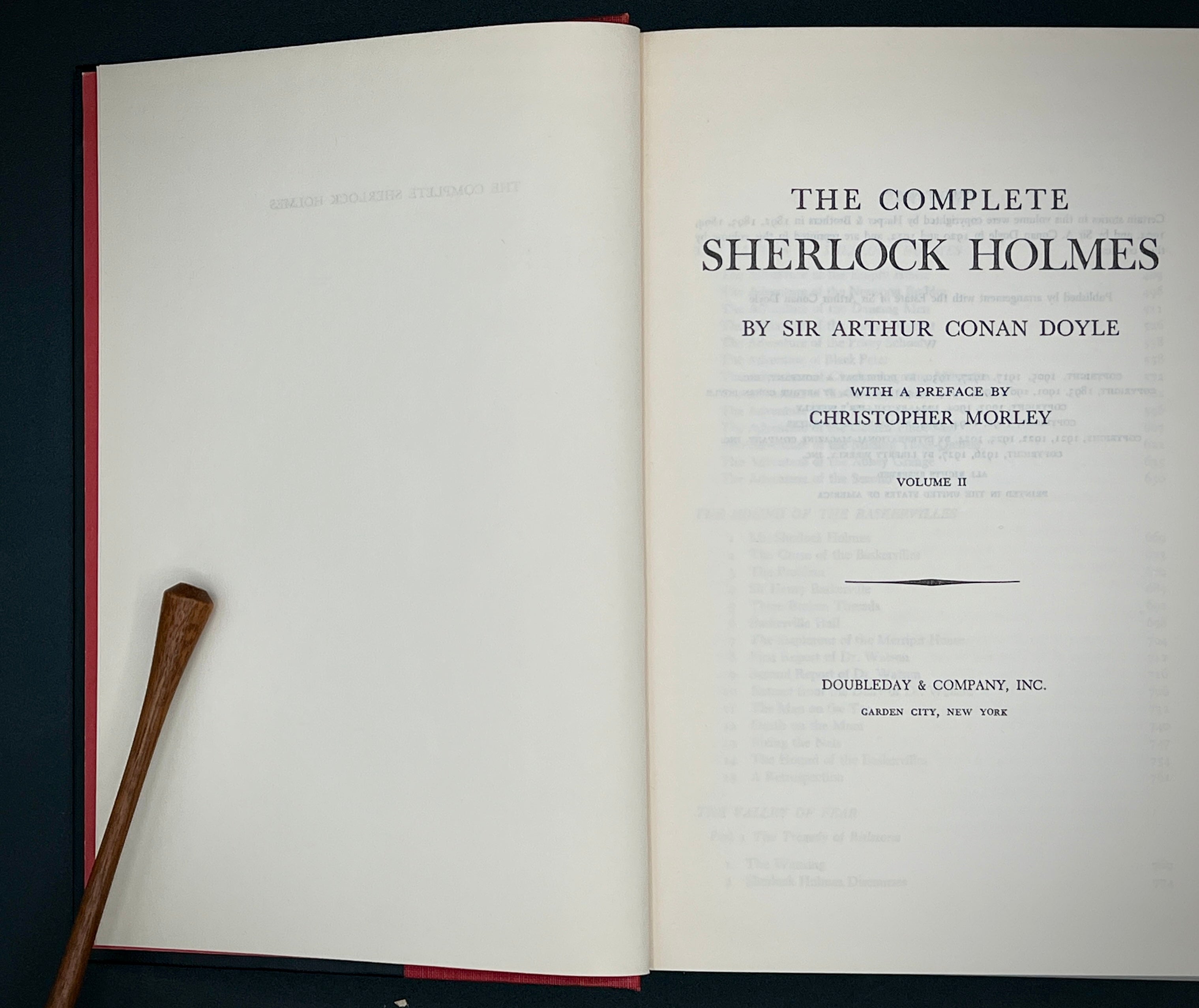 The Complete Sherlock Holmes Volumes 1-2 (Sir Arther Conan Doyle, 1930, Doubleday) Hardback w/ Dustcover