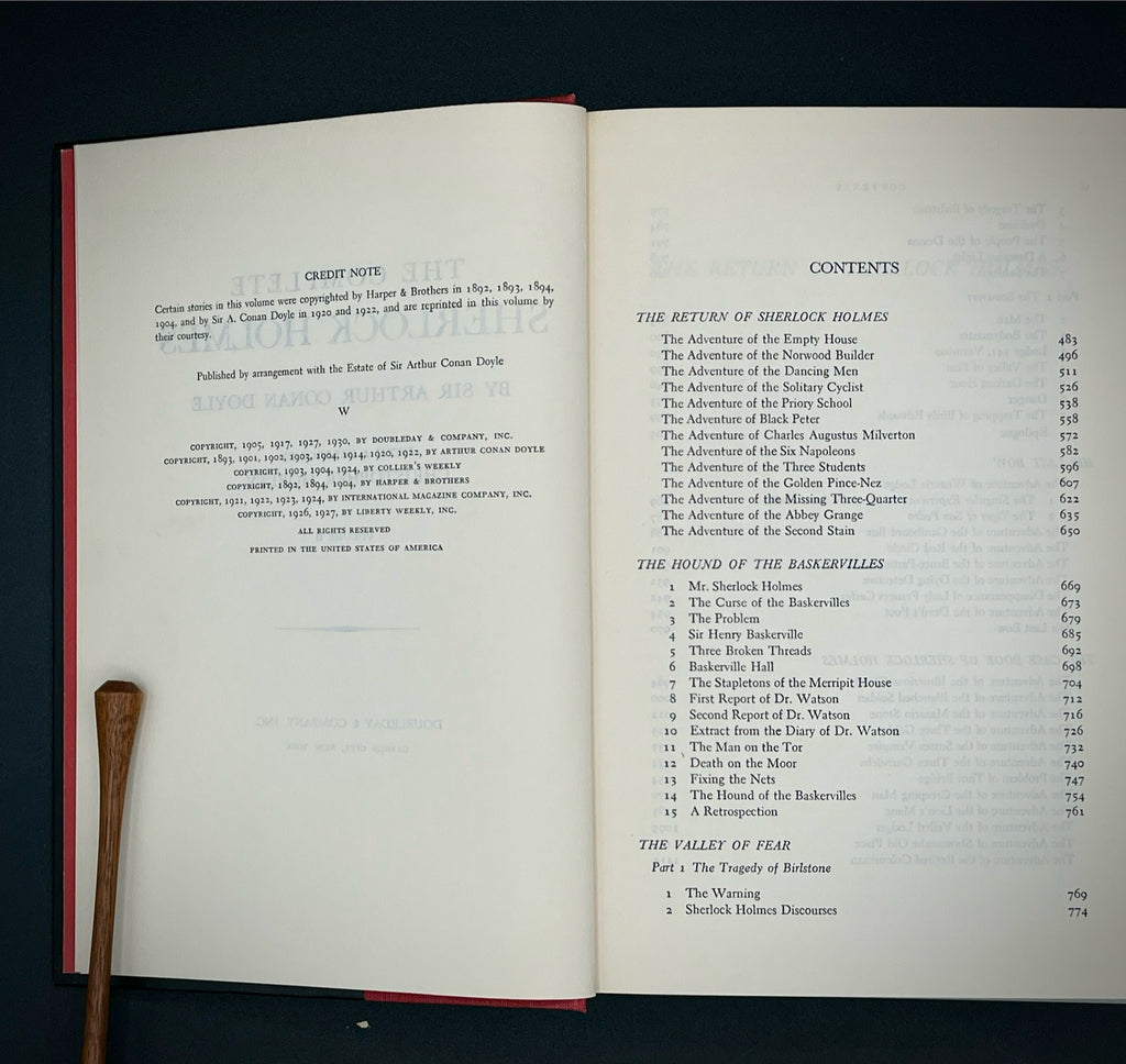 The Complete Sherlock Holmes Volumes 1-2 (Sir Arther Conan Doyle, 1930, Doubleday) Hardback w/ Dustcover
