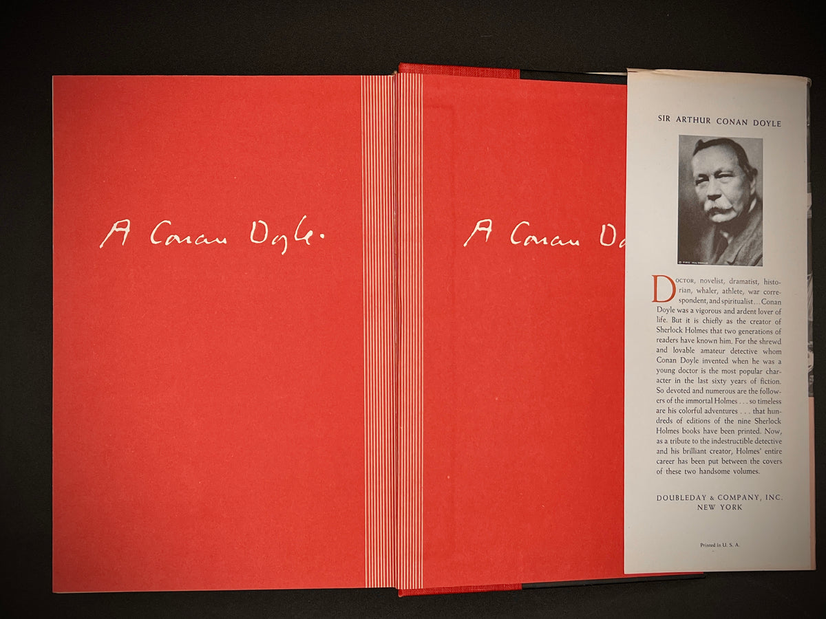 The Complete Sherlock Holmes Volumes 1-2 (Sir Arther Conan Doyle, 1930, Doubleday) Hardback w/ Dustcover