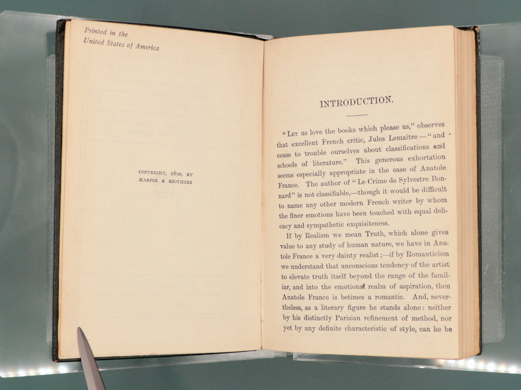 The Crime Of Sylvestre Bonnard, by Anatole France, 1917 Modern Library Edition