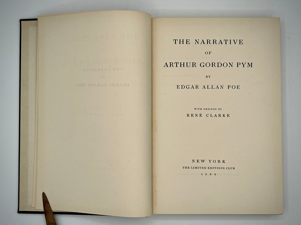 The Narrative of Arthur Gordon Pym (Poe, 1930, Limited Editions Club) #1150