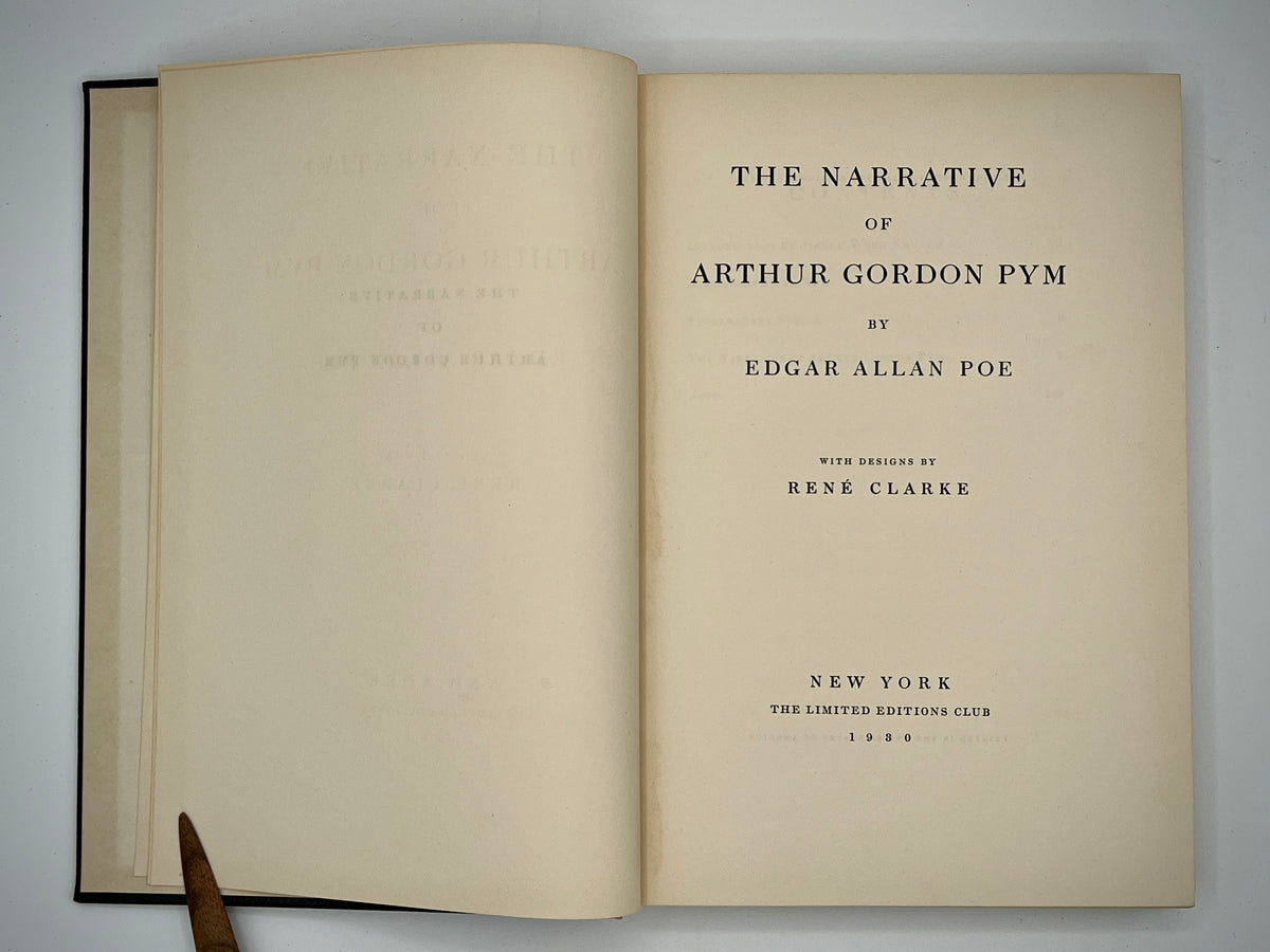 The Narrative of Arthur Gordon Pym (Poe, 1930, Limited Editions Club) #1150