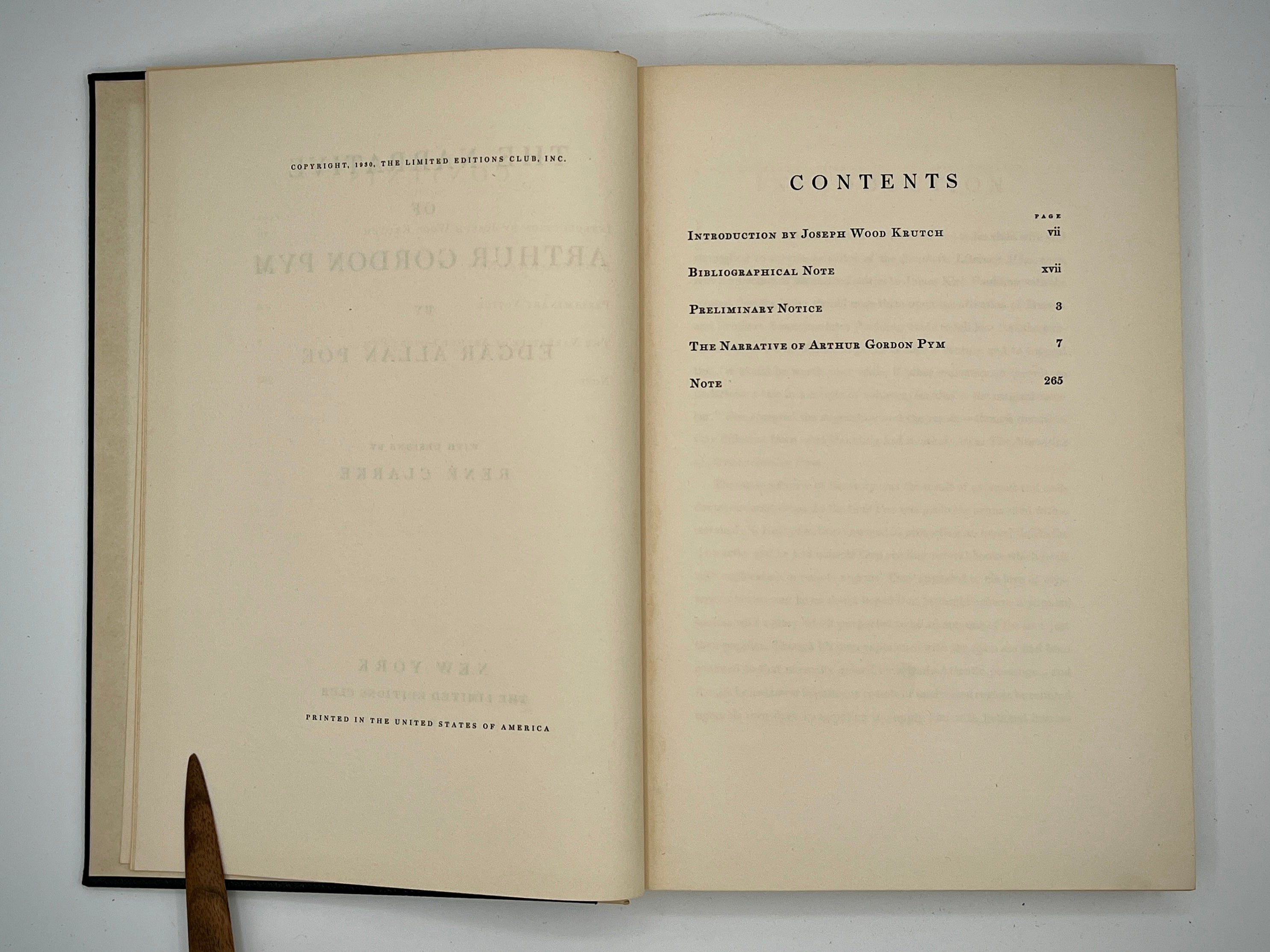 The Narrative of Arthur Gordon Pym (Poe, 1930, Limited Editions Club) #1150