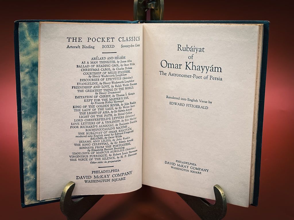 The Rubaiyat of Omar Khayyam Pocket Classics Edition Hardcover Book