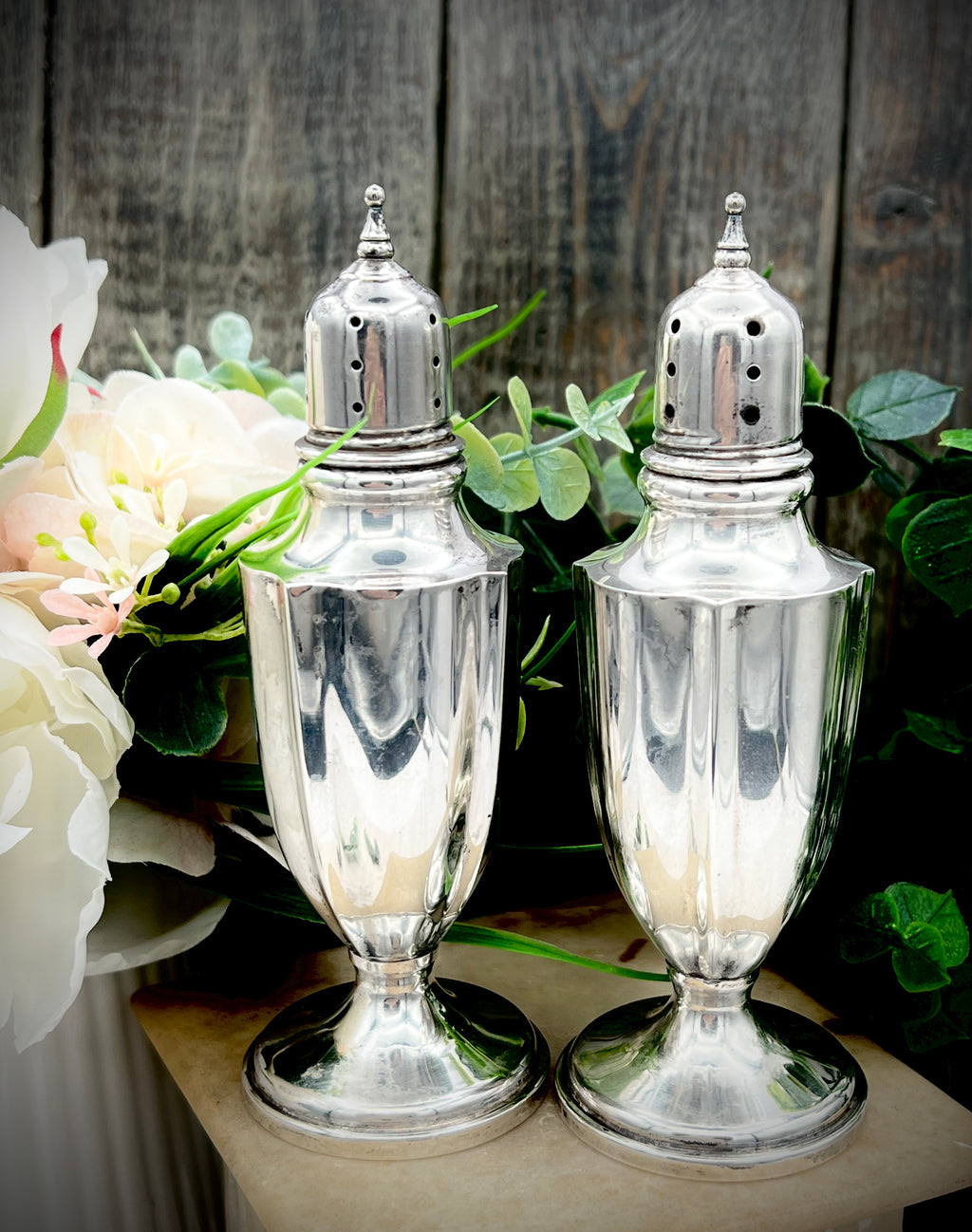 Revere Silversmiths 919 Sterling Silver Salt and Pepper Shakers - Elegant Pair