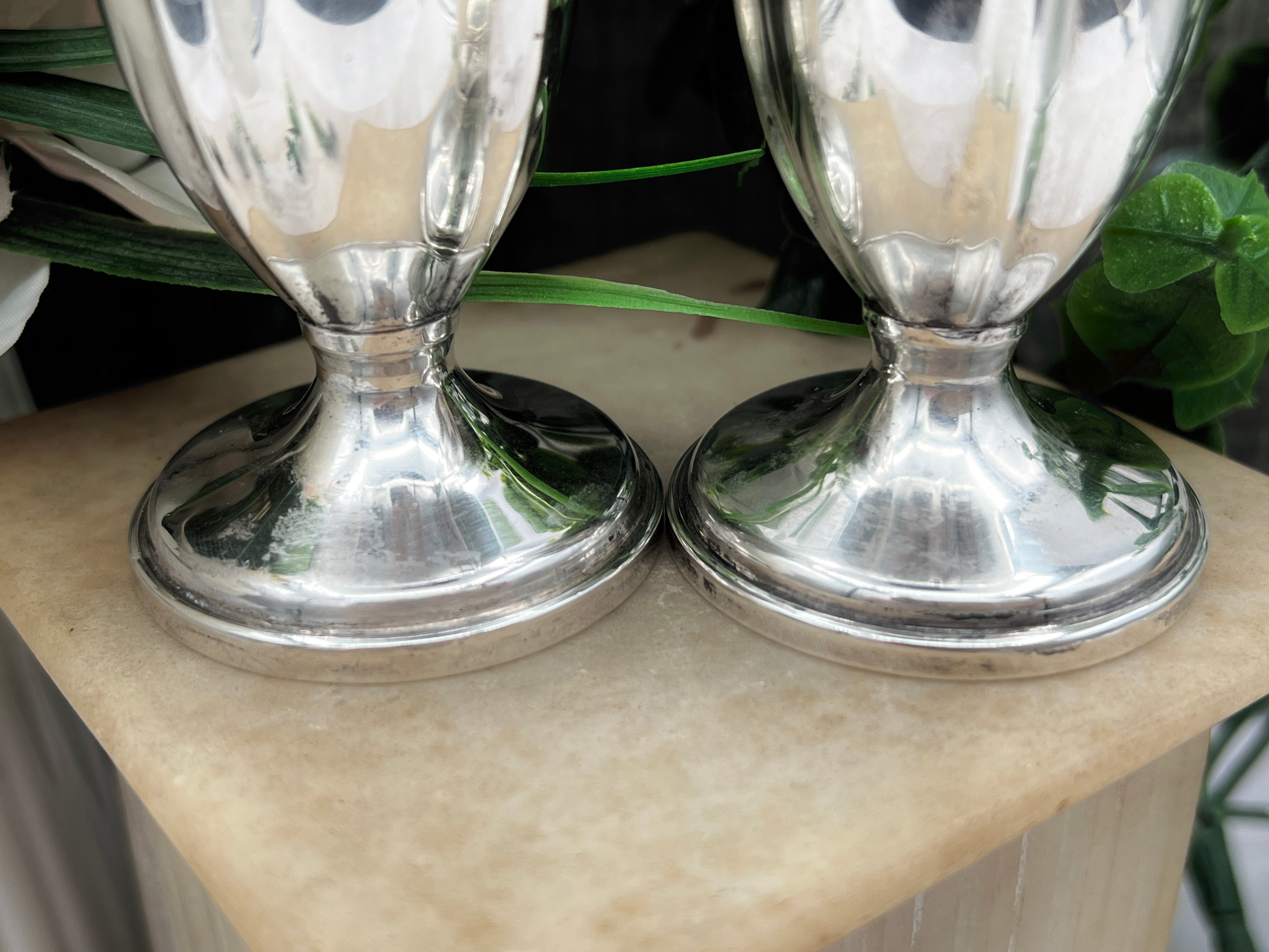 Revere Silversmiths 919 Sterling Silver Salt and Pepper Shakers - Elegant Pair