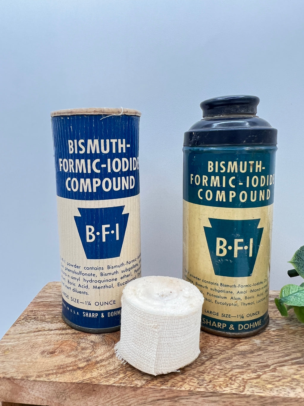 Various Antique First Aid Supplies, Johnson & Johnson, ER Squibb & Sons, etc