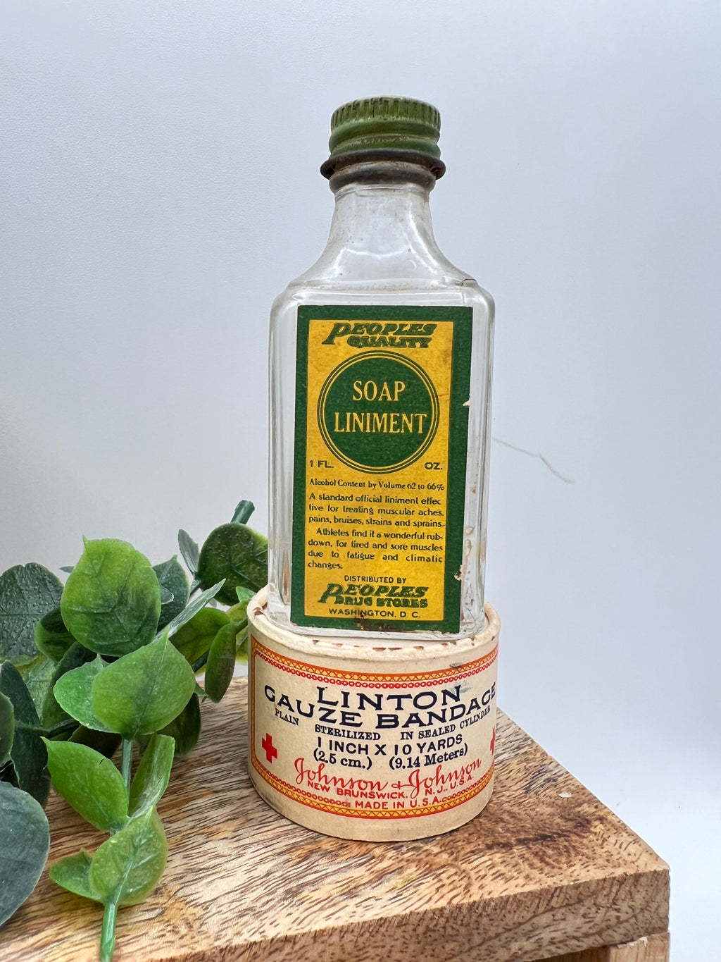 Various Antique First Aid Supplies, Johnson & Johnson, ER Squibb & Sons, etc