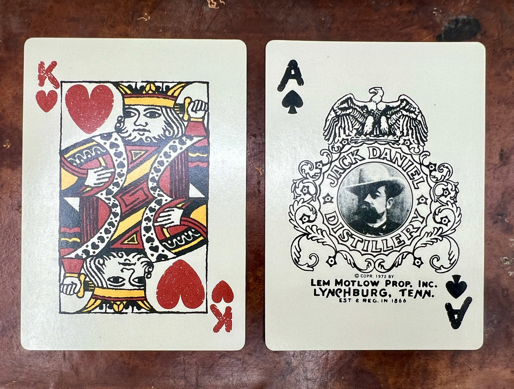 Vintage 1972 Jack Daniels Gentlemens Playing Cards In English Tin Box