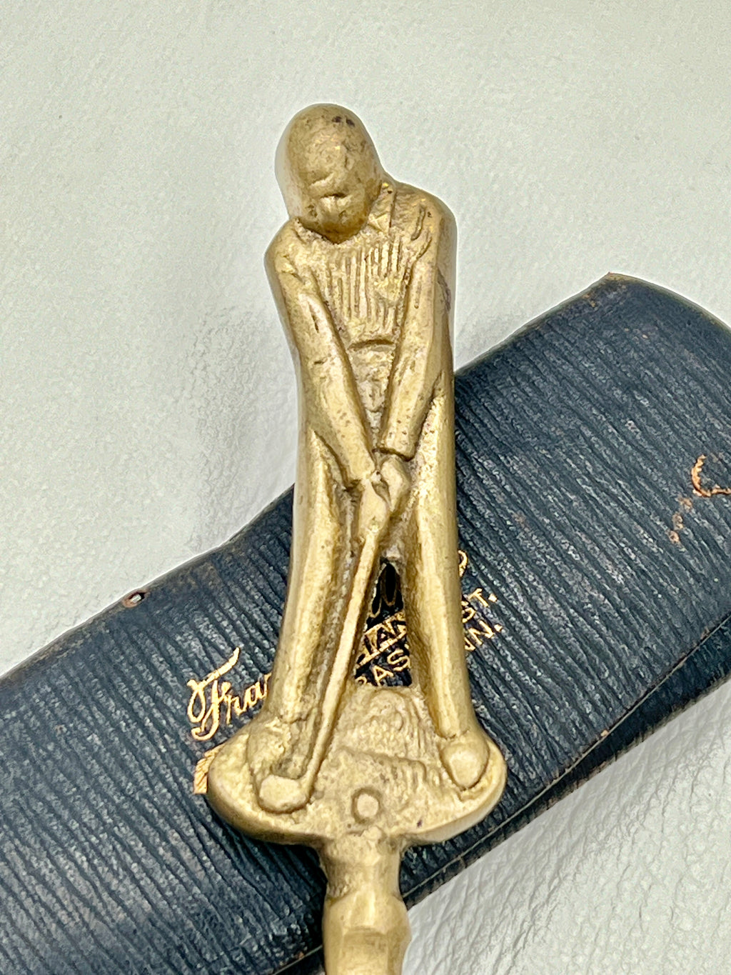 Vintage Brass Golfer Letter Opener- Circa 1930s