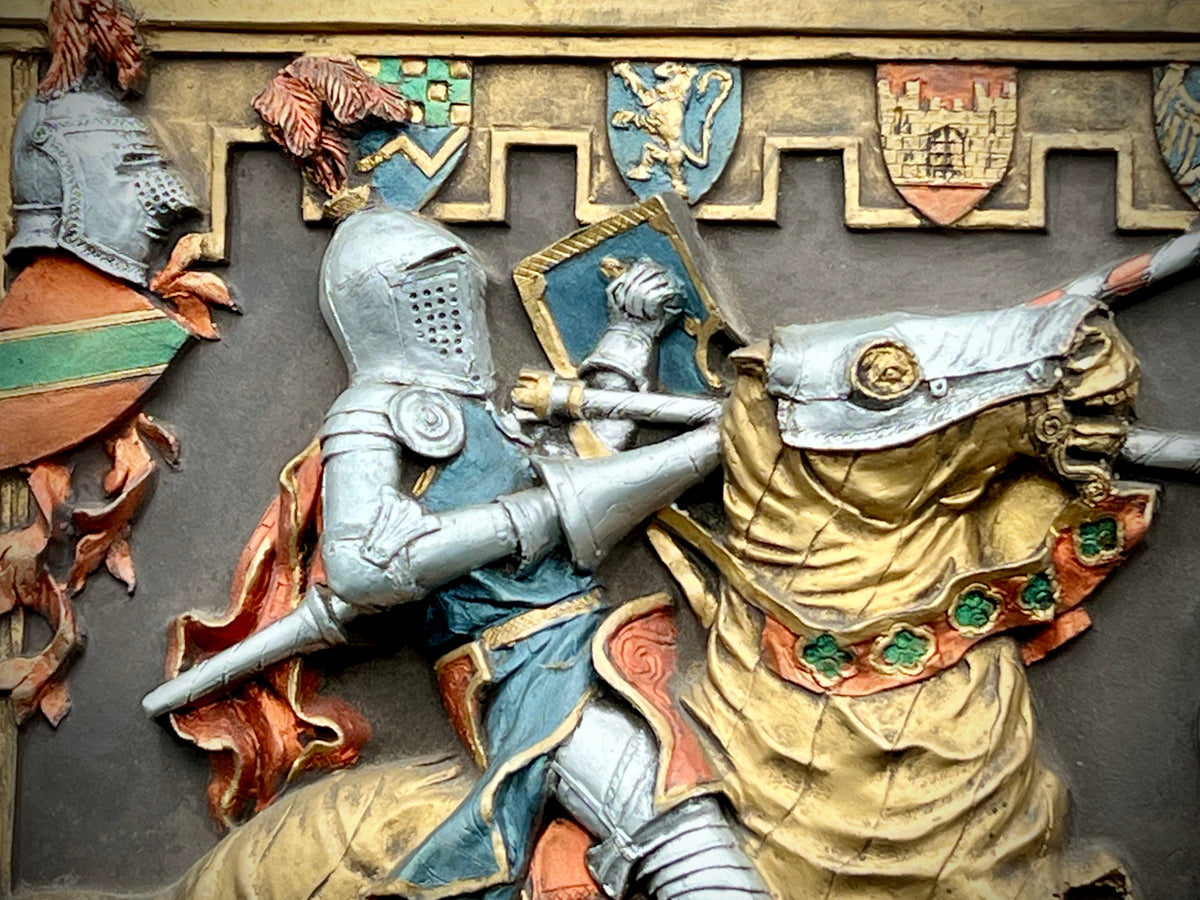 Vintage Marcus Designs Medieval Handmade in England Wall Plaque