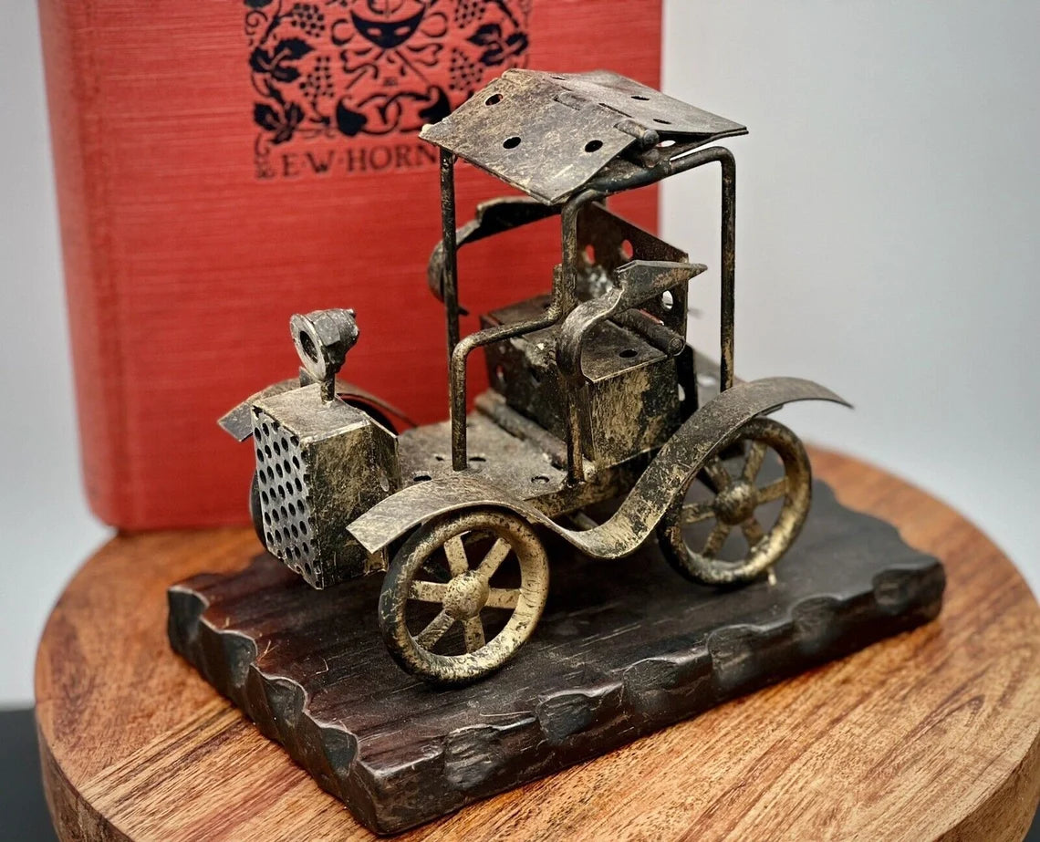 Vintage Scrap Metal Art Antique Model T Ford Car