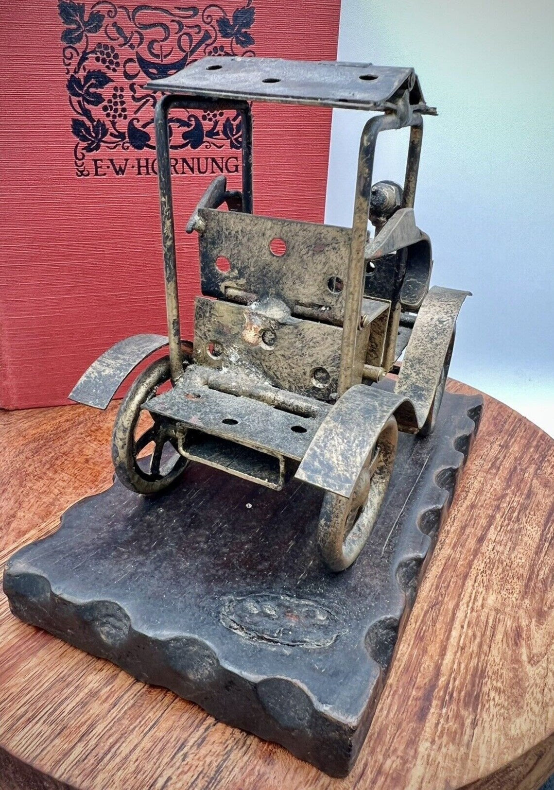 Vintage Scrap Metal Art Antique Model T Ford Car
