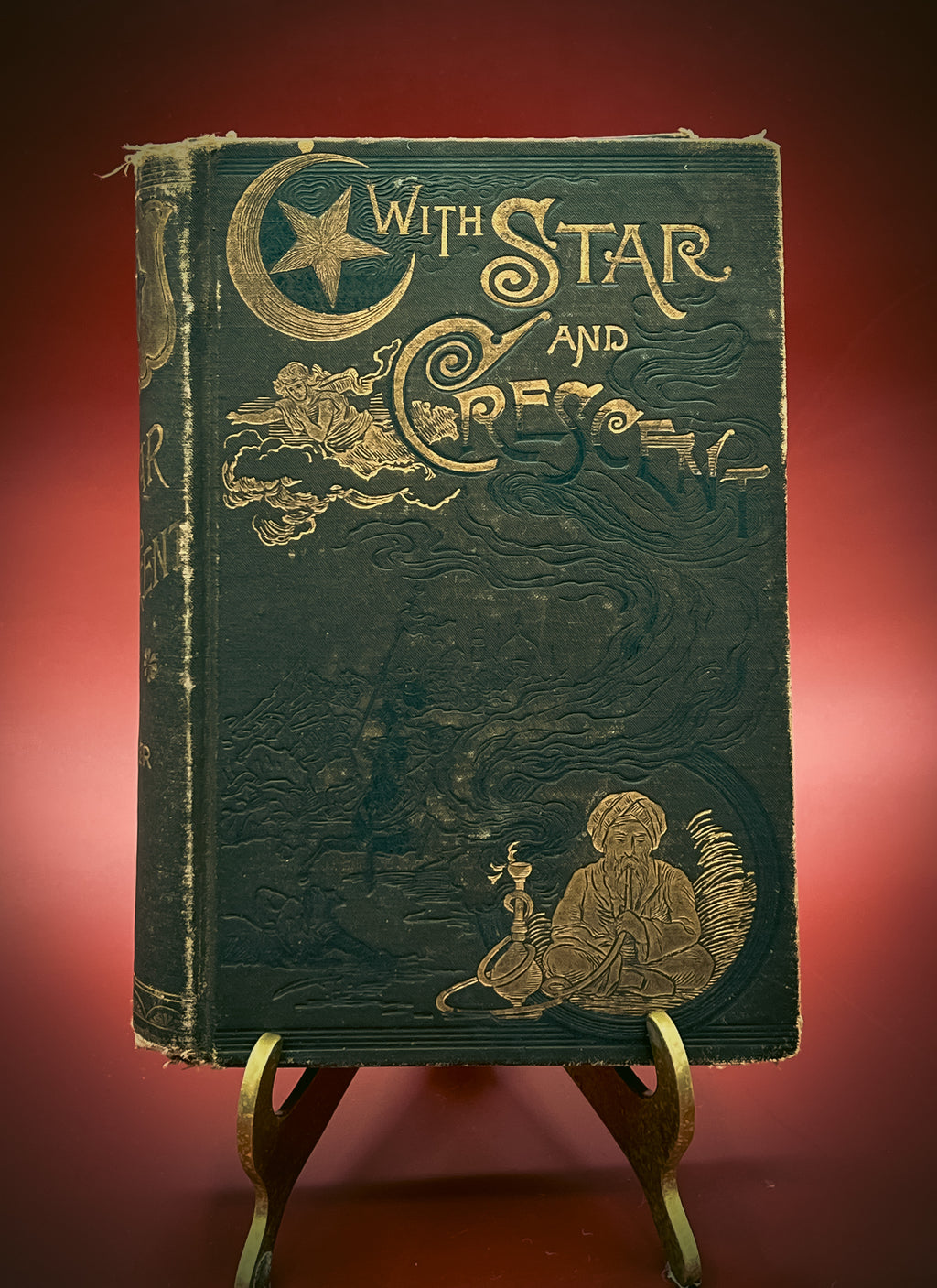 With Star and Crescent by A. Locher - Illustrated, 1890, Rare Collectible