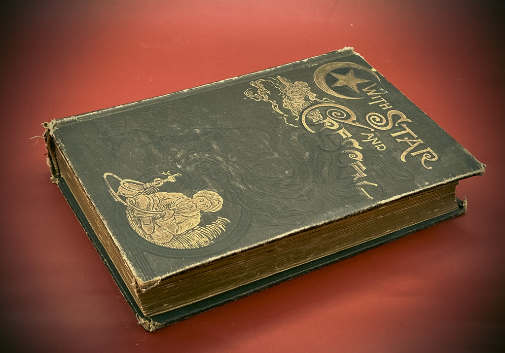 With Star and Crescent by A. Locher - Illustrated, 1890, Rare Collectible